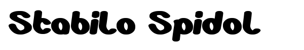 Stabilo Spidol font preview